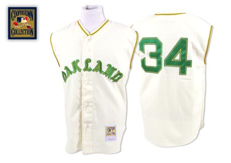 Men's White Oakland Athletics Active Player Custom Throwback Mitchell and Ness Stitched Jersey